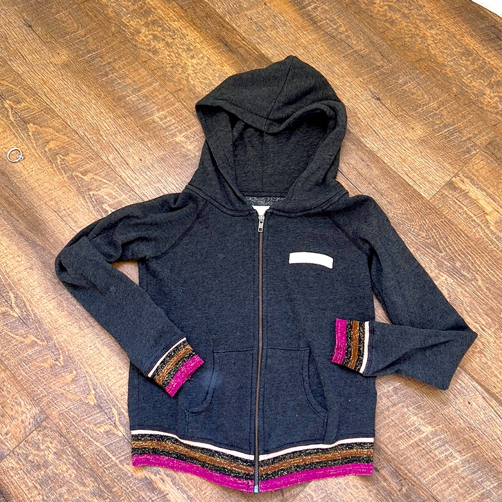 Spiritual Gangster Grey Sparkle Hoodie Namaste
